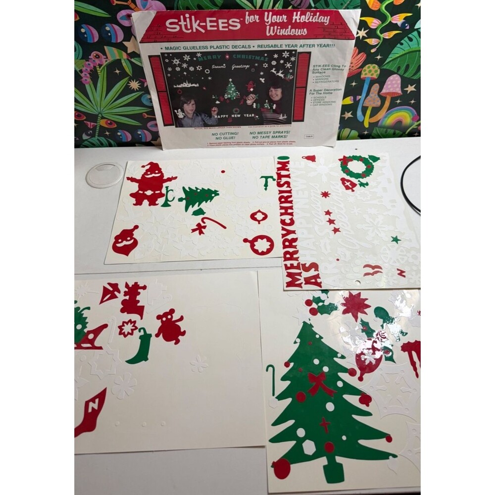 Stik-ees 1987 Code B Merry Christmas, Seasons Greetings, Happy New Year